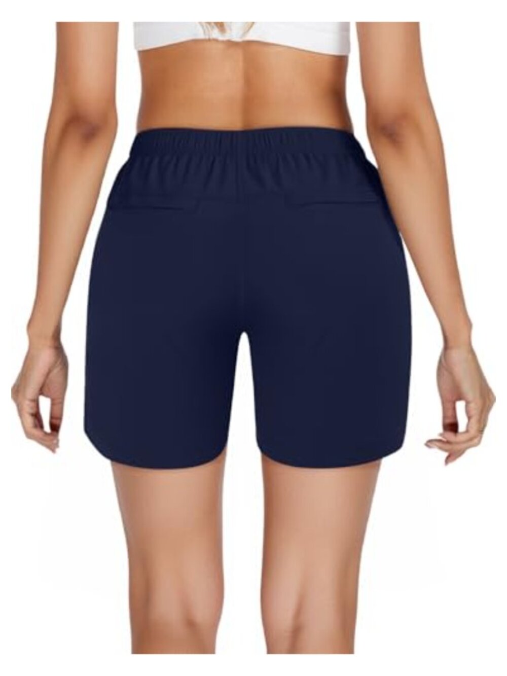 Women's Hiking Cargo Shorts Quick Dry Lightweight Athletic with Zipper Pockets - Picture 2 of 5